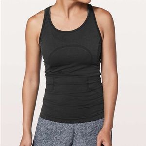 Black Lululemon thin straps swiftly tank